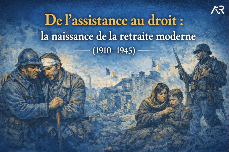 De l’assistance au droit : la naissance de la retraite moderne (1910–1945)