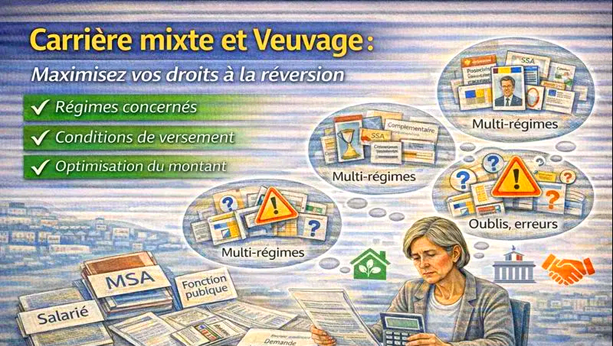 Carrière mixte et veuvage : quels droits à la retraite et comment les sécuriser ?