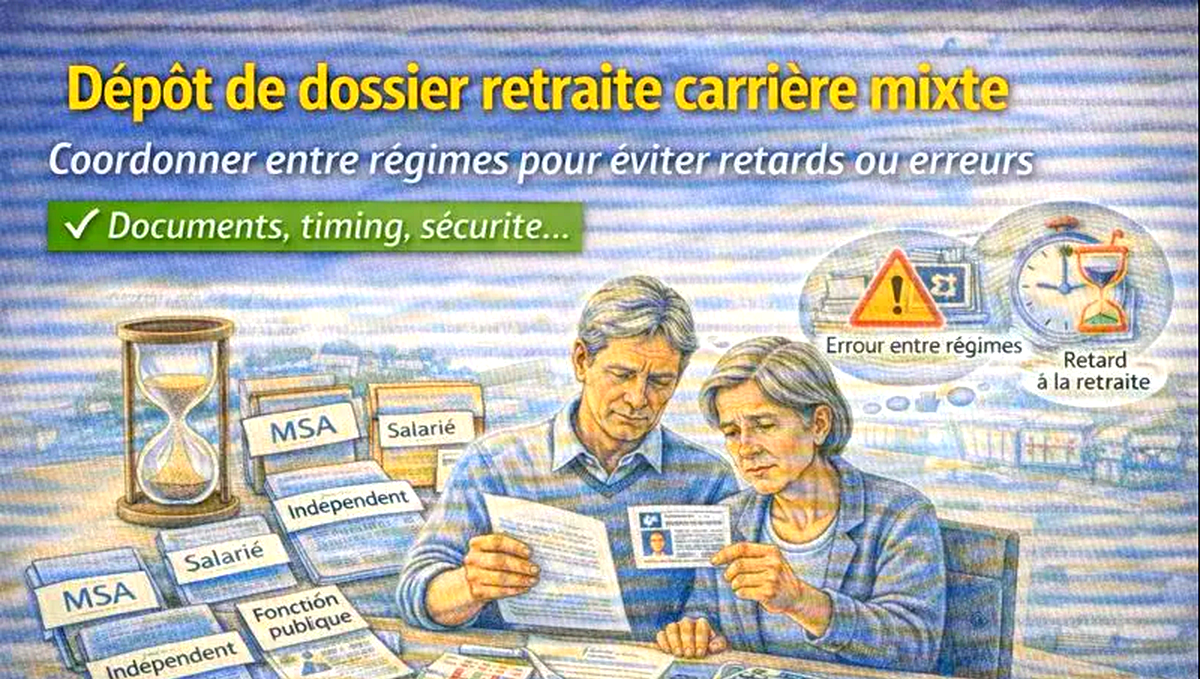 Dépôt de dossier retraite en carrière mixte : étapes et pièges à éviter