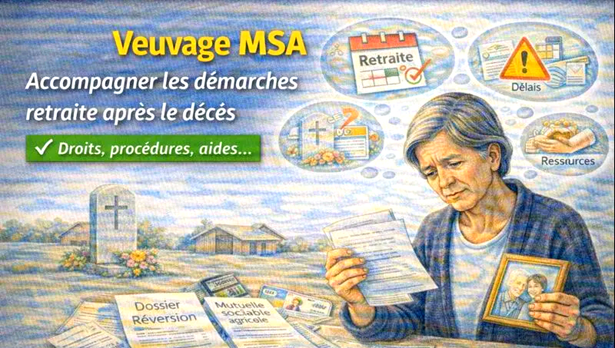 Veuvage MSA : quelles démarches retraite après le décès du conjoint ?